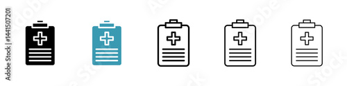 Health insurance icon vector simple design