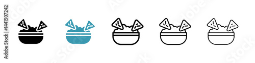 Guacamole icon vector simple design