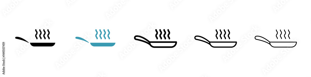 Frying pan icon vector simple design Frying pan icon vector simple design