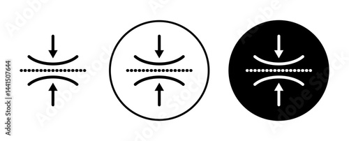 Elastic icon vector simple design