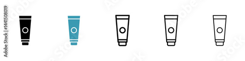 Cream tube icon vector simple design