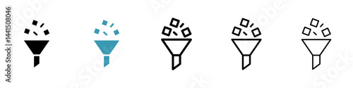 Content curation icon vector simple design