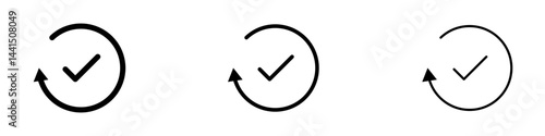 Continuous changes icon vector simple design