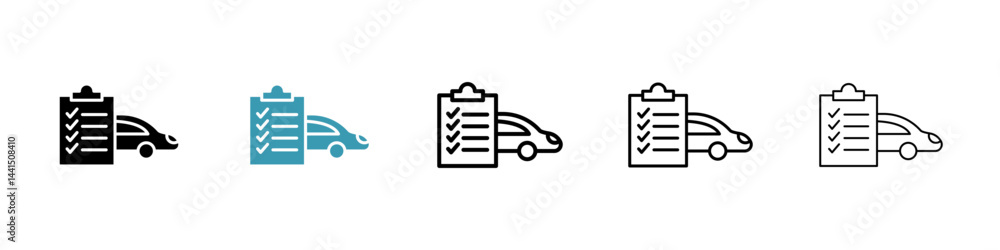 Car repair check list icon vector simple design Car repair check list icon vector simple design