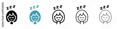 Cant fall asleep icon vector simple design
