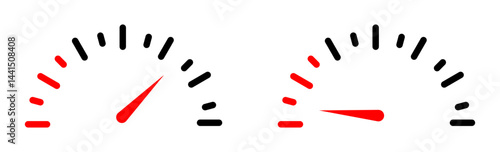 Car fuel indicator icon vector simple design
