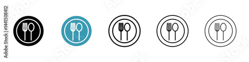 Canteen icon vector simple design