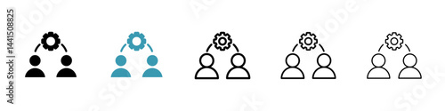 Approach icon vector simple design