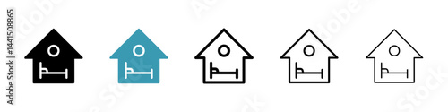 Accommodation icon vector simple design