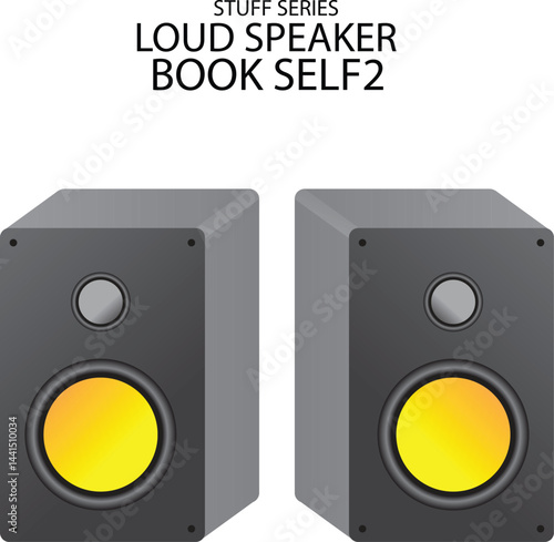 illustration vector of loudspeaker book self