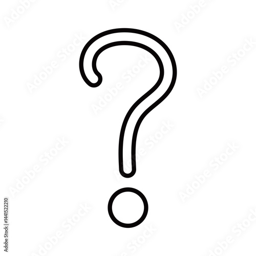 感情表現　クエスチョンマーク　モノクロ