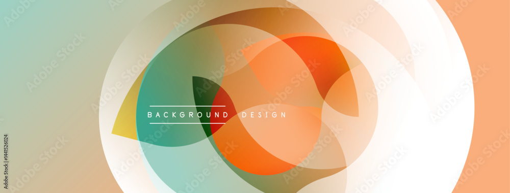 Abstract colorful shapes overlap creating modern background. Soft gradients, smooth transitions define design elements. Abstract colorful shapes overlap creating modern background. Soft gradients, smooth transitions define design elements.