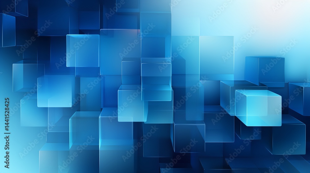 Abstract backdrop in the form of a blue square with gradient colors, Generative AI. Abstract backdrop in the form of a blue square with gradient colors, Generative AI.