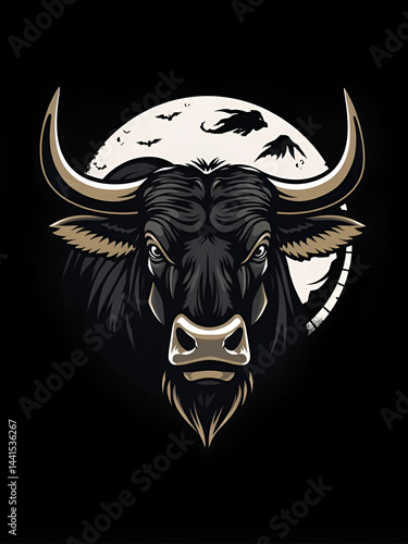 Carabao Head Vector