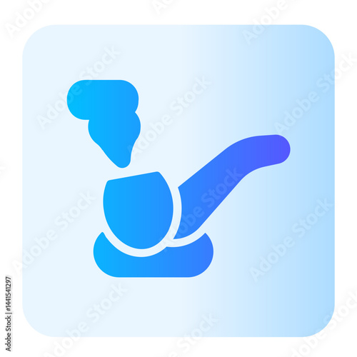 smoking pipe gradient icon