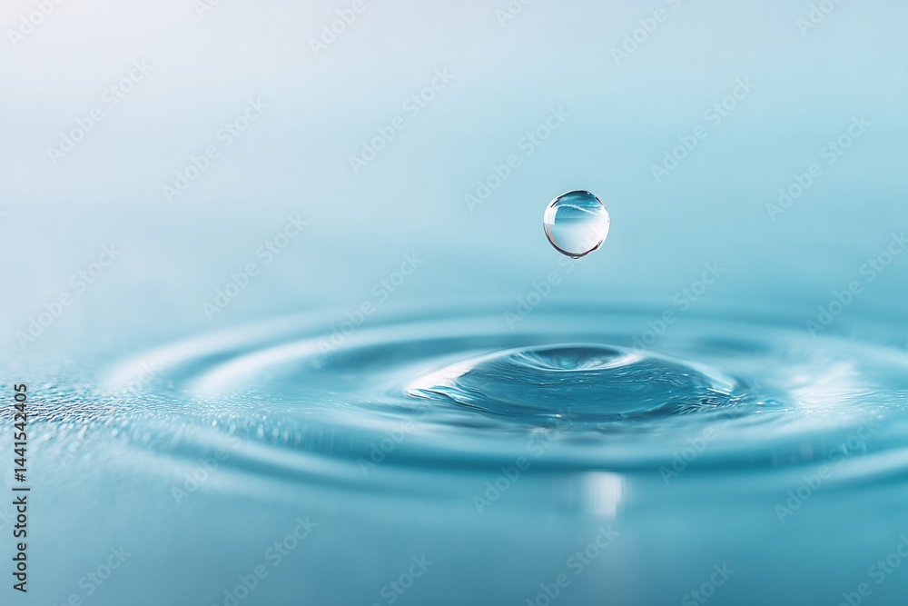 capture dynamic flow of single drop of liquid as it creates mesmerizing ripples on smooth water surface showcasing capture dynamic flow of single drop of liquid as it creates mesmerizing ripples on smooth water surface showcasing
