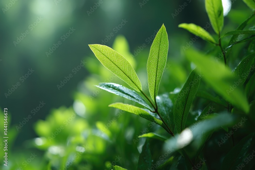 close-up of green foliage in serene nature reserve with sunlight filtering through leaves emphasizing natural patterns close-up of green foliage in serene nature reserve with sunlight filtering through leaves emphasizing natural patterns
