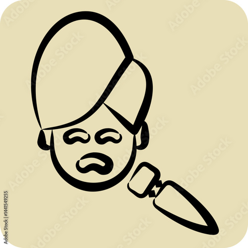 Icon Hardware Cosmeticology. related to Cosmetology symbol. hand drawn style. design editable