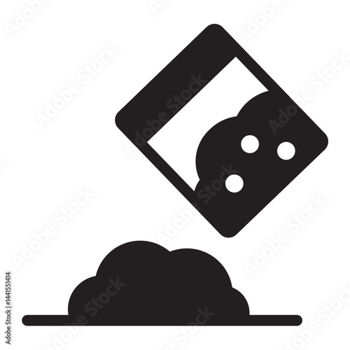 cocaine glyph icon