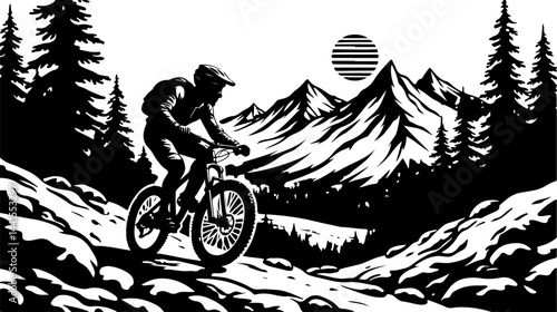 mountain tree Outdoor Adventure  vector bundle