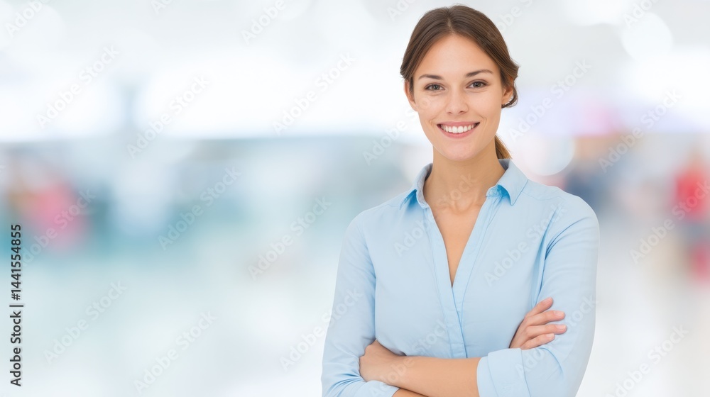 minimalistic portrait of sales consultant with blurred background clean image featuring confident salesperson of any minimalistic portrait of sales consultant with blurred background clean image featuring confident salesperson of any