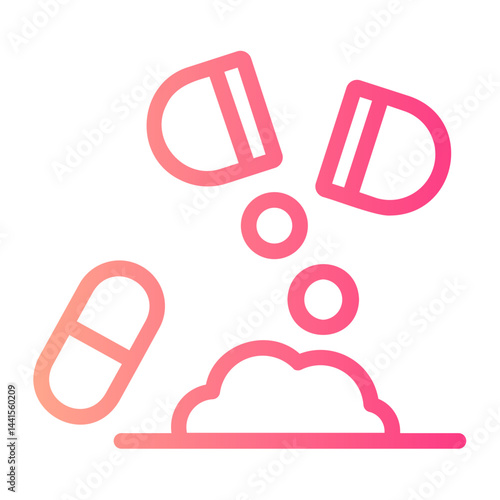 drugs gradient icon