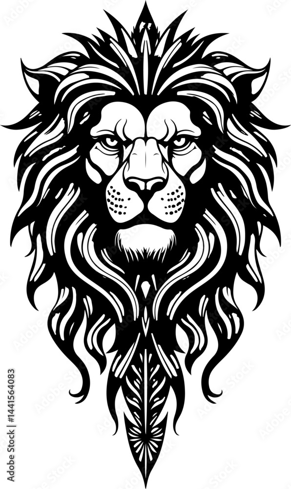 Fototapeta premium Tribal Tattoo And Ornament Design Vector Bundle