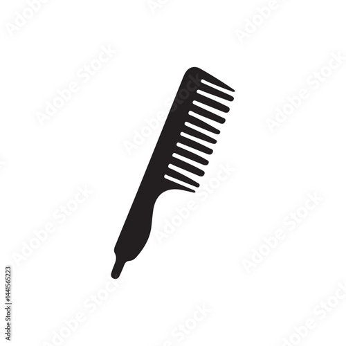 Hair comb icon for salon and grooming design