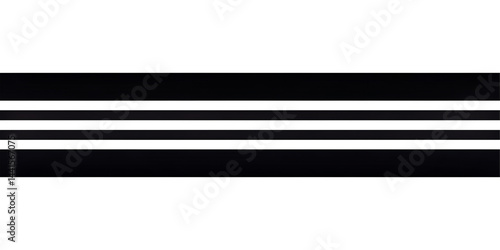 black and white stripe isolated on transparent background