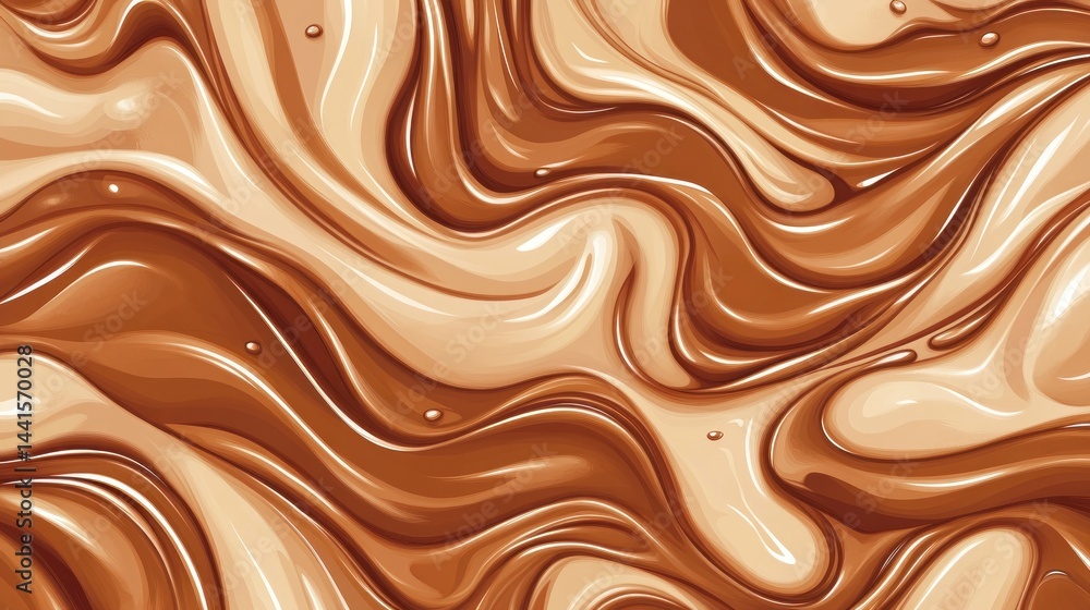 Swirling brown and beige liquid abstract pattern Swirling brown and beige liquid abstract pattern