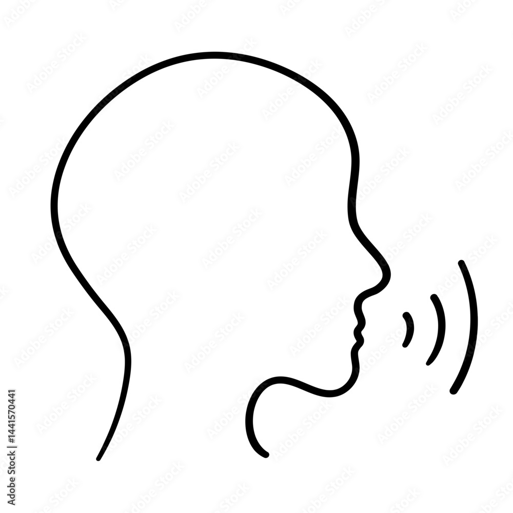 Naklejka premium speak