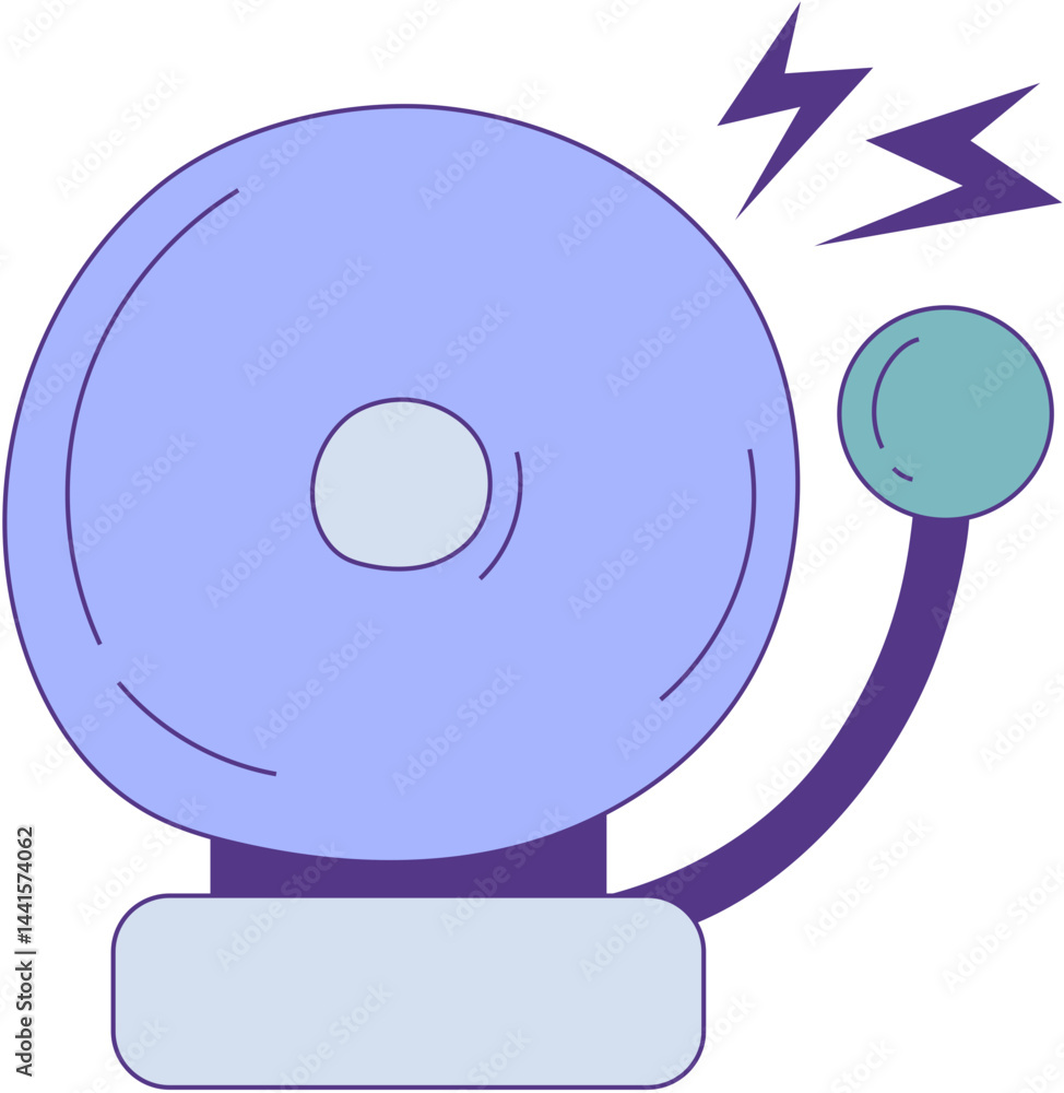 Obraz premium Animated Alarm Bell Icon