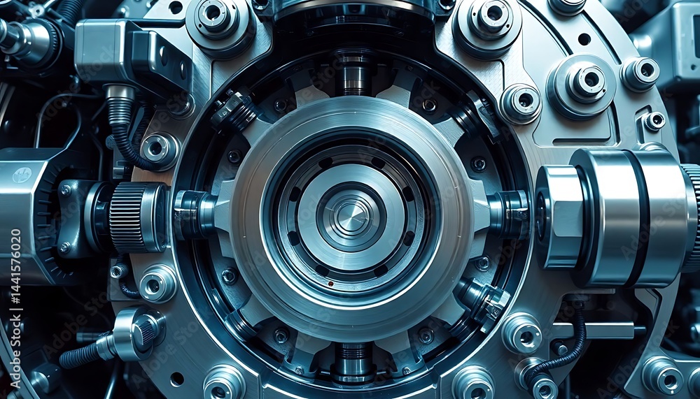 Fototapeta premium close up view of a metal object