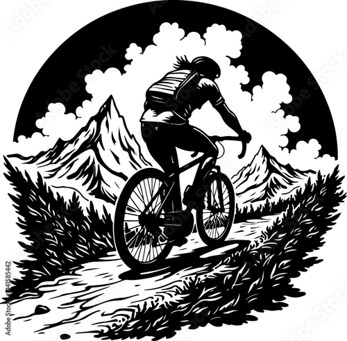 Mountain Bike Adventure Vector