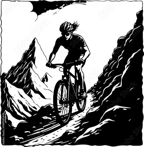 Mountain Bike Adventure Vector