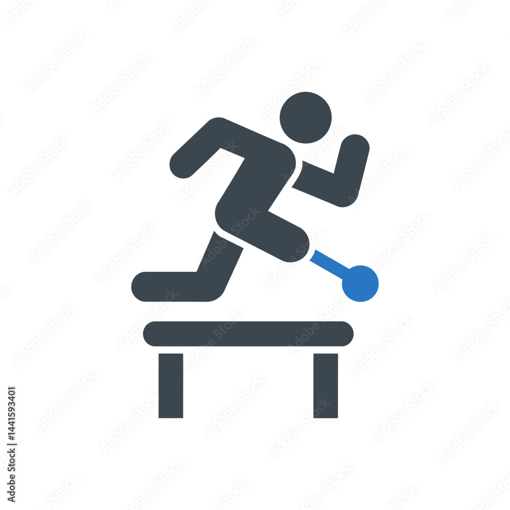 Track hurdles sport icon Track hurdles sport icon
