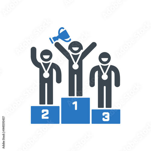 Winners Podium Celebration Icon