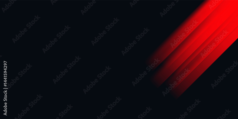 Obraz premium Black and red shiny light abstract background with diagonal lines abstract. Futuristic technology concept
