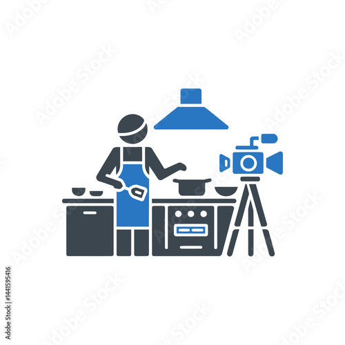 Cooking Show Recording Icon