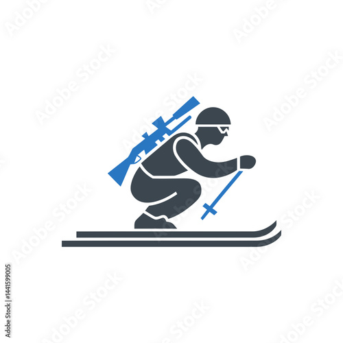 Biathlon Sport Paralympic Icon