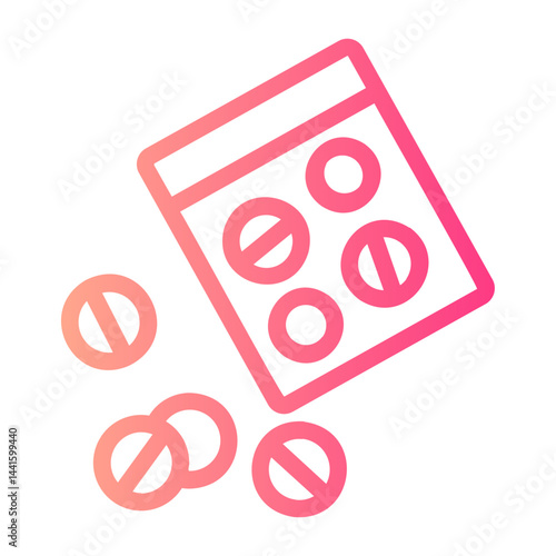 drugs gradient icon