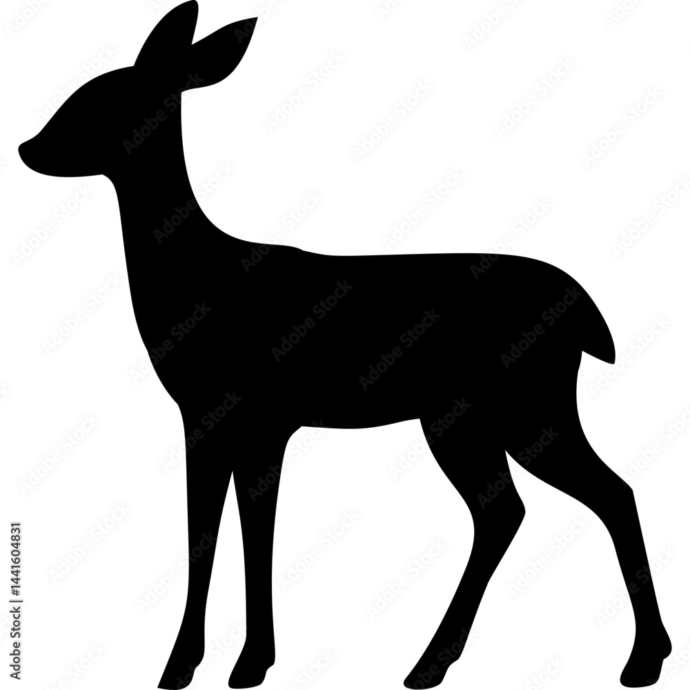 Obraz premium Deer Silhouette
