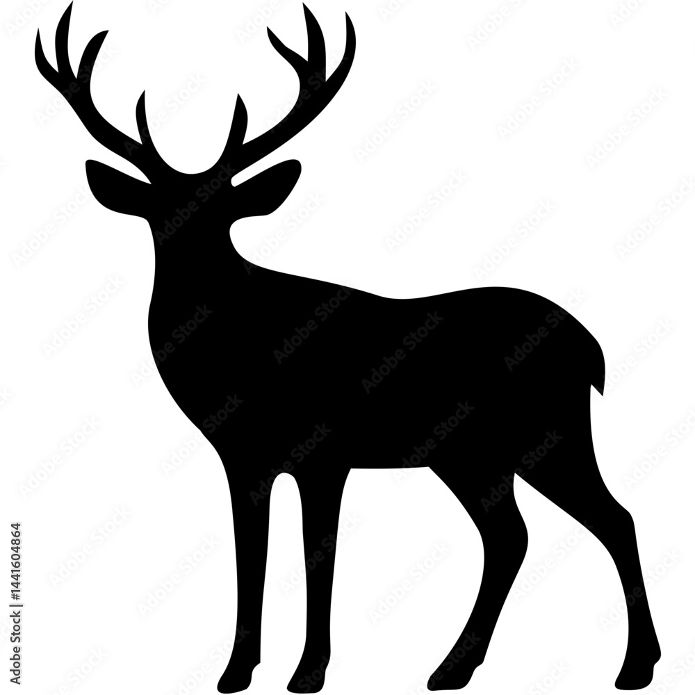 Obraz premium Deer Silhouette