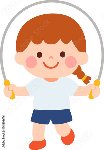 kid jumping rope 줄넘기 하는 아이