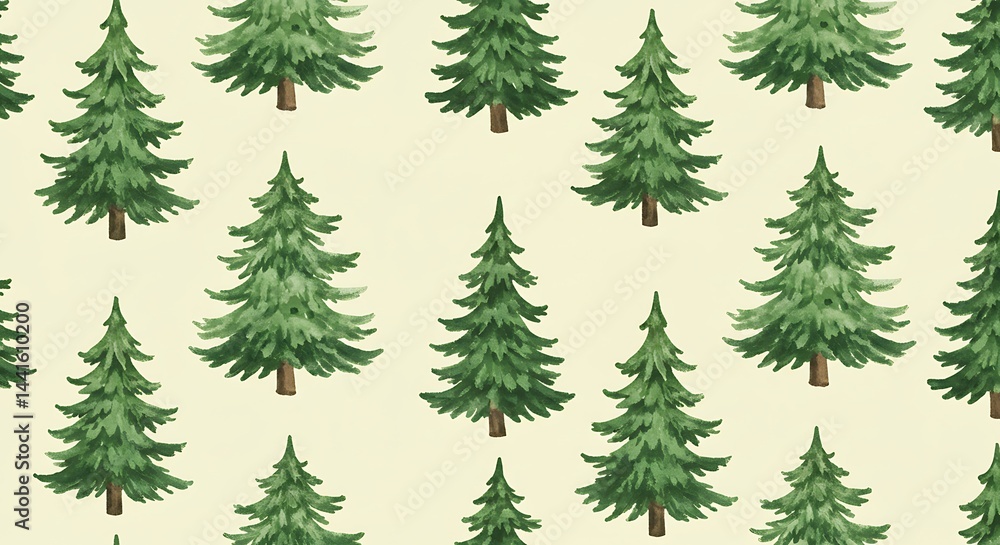 Obraz premium Evergreen Enchantment AI Generated