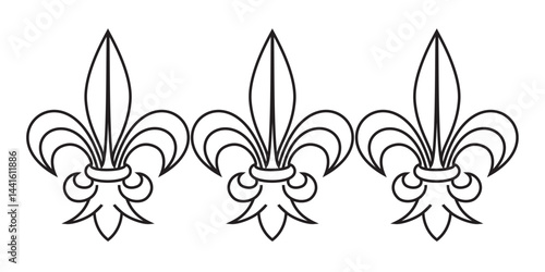 fleur de lis vector illustration