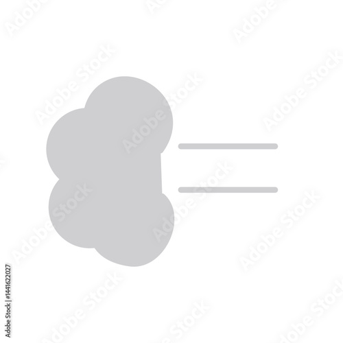感情表現　ため息　空気　イラスト　カラー