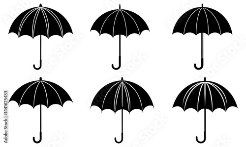 Umbrella Silhouette vector illustration