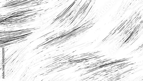 Black and white grunge texture. Pattern of an old worn surface. Sketch pencil texture set. Pen hatch effect, black scribble chalk, grunge freehand vector. 