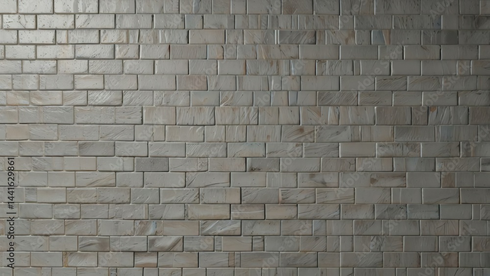 Obraz premium Offwhite brick wall with subtle textures